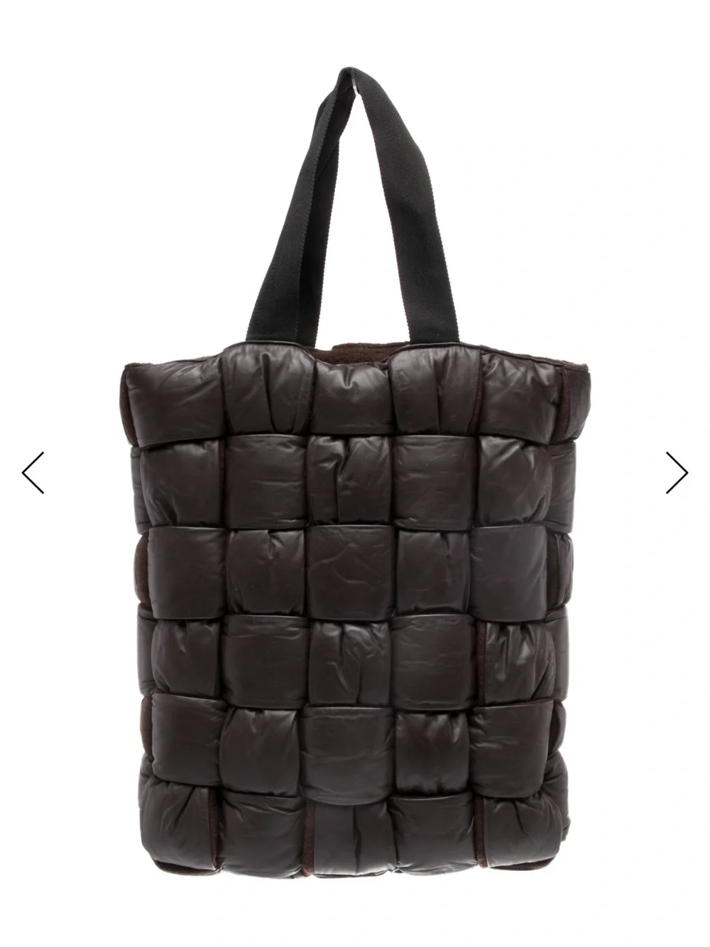 BOTTEGA VENETA Padded Tote Bag Calfskin Leather Wool Fondant. NEW! RT $ 4990. XL